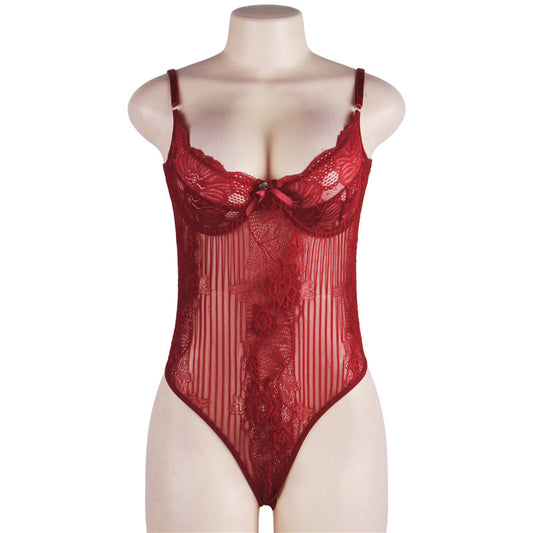 Lingerie sexy nouveau pyjama sexy en dentelle grande taille