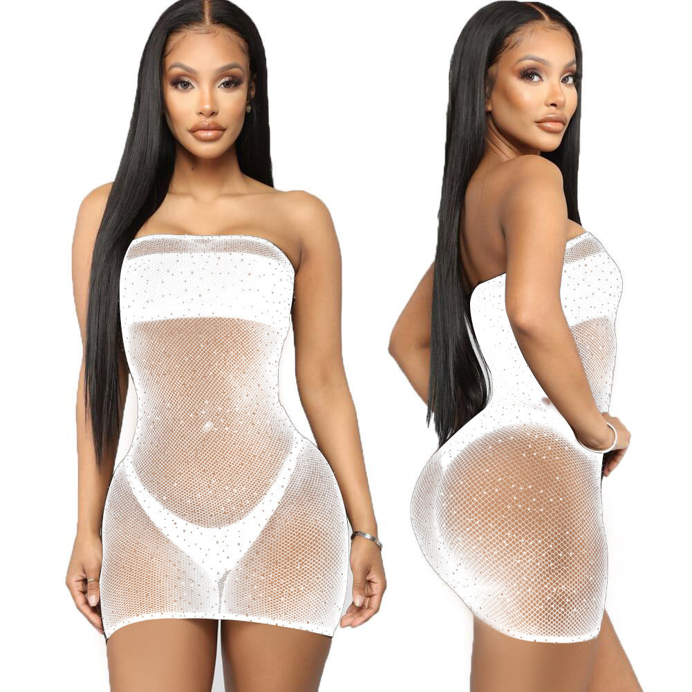 Poitrine enveloppée diamant chaud vente chaude Lingerie Sexy Point diamant étoilé