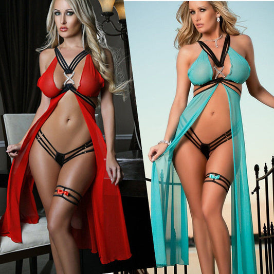 Traje de tentación uniforme salvaje sexy de lencería europea y americana