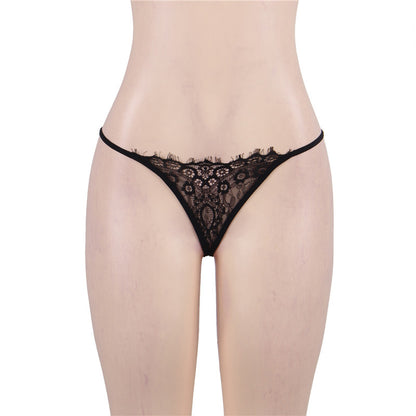Comeonlover-Conjunto de ropa interior de lencería 5XL, sujetador transparente de encaje para mujer, conjunto de liga, sin aros, 3 uds., conjunto de sujetador, liga y bragas RE80527