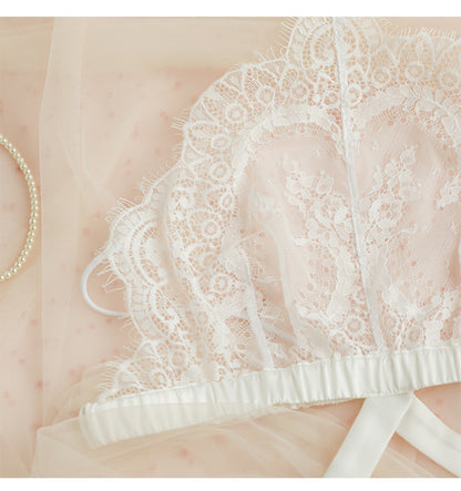 Ensemble de soutien-gorge sexy ultra-fin sans anneau en acier