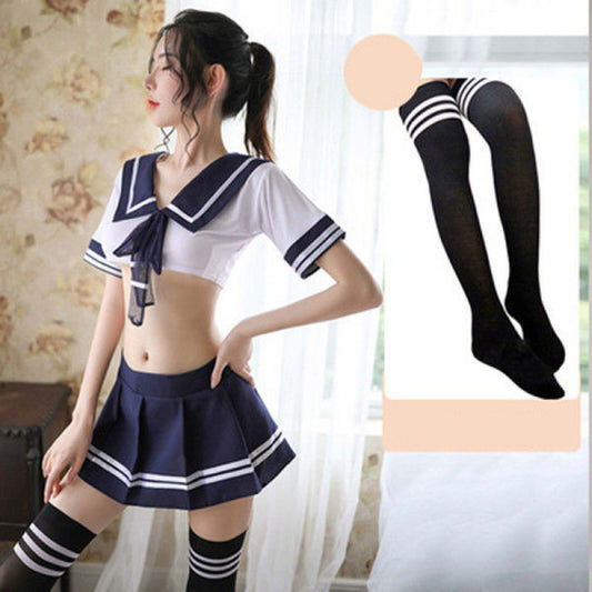 Traje De Marinero Lencería Lindo Estudiante Uniforme Tentación Cama Ropa Provocativa