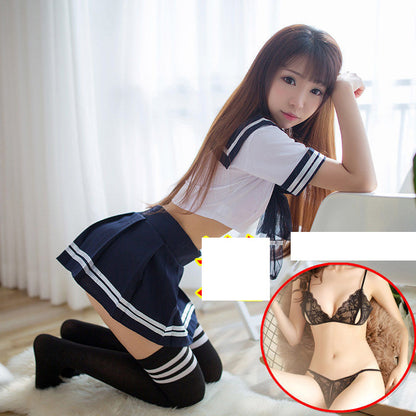 Traje De Marinero Lencería Lindo Estudiante Uniforme Tentación Cama Ropa Provocativa