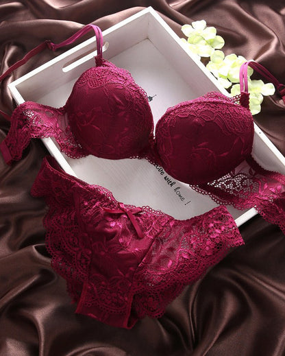 Grand ensemble de soutien-gorge sexy en dentelle pour femme, européen et américain