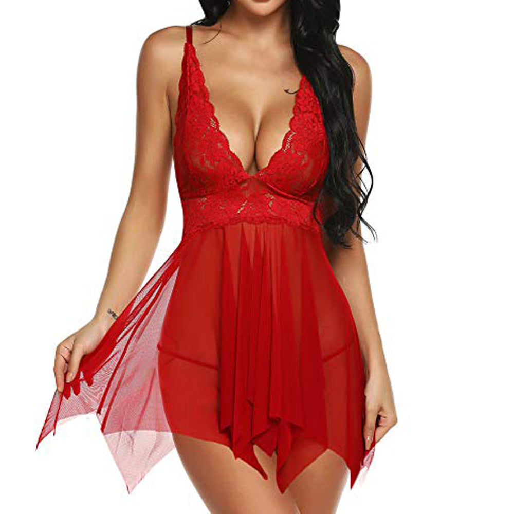Lingerie sexy en dentelle et maille
