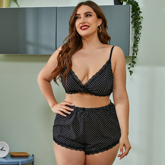 Maison détendue avec ensemble de soutien-gorge Lingerie sexy