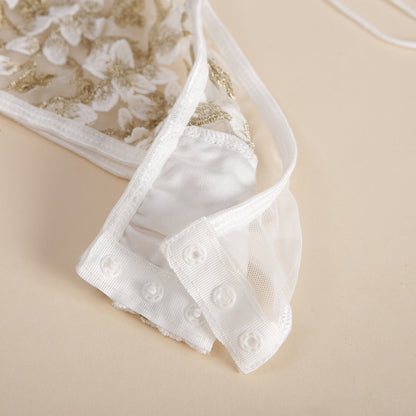 Hermosa flor soluble en agua, bordado de encaje Sexy, ropa interior cómoda y Sexy, conjunto de sujetador para mujer, traje de una pieza