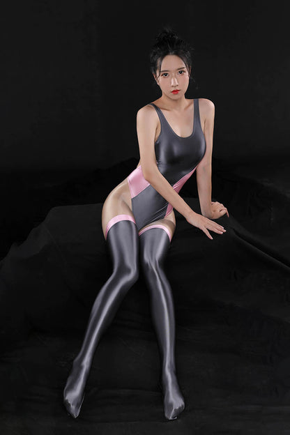 Langerie ensemble corps Sexy coupe haute string Body femmes