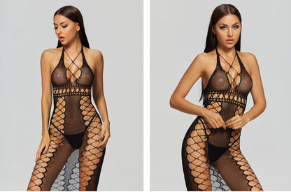 Sexy Lingerie  Hot Women Bodystocking Bodysuits  Crotch Tights Transparent Body Stockings Sex Clothes Mesh Underwear