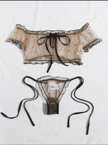 Lencería Sexy de encaje para mujer, Babydoll, sujetador, Tanga, ropa interior sexual, ropa de dormir, sujetadores de encaje, conjunto de ropa interior, bragas