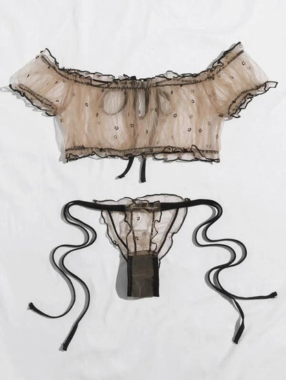 Lencería Sexy de encaje para mujer, Babydoll, sujetador, Tanga, ropa interior sexual, ropa de dormir, sujetadores de encaje, conjunto de ropa interior, bragas
