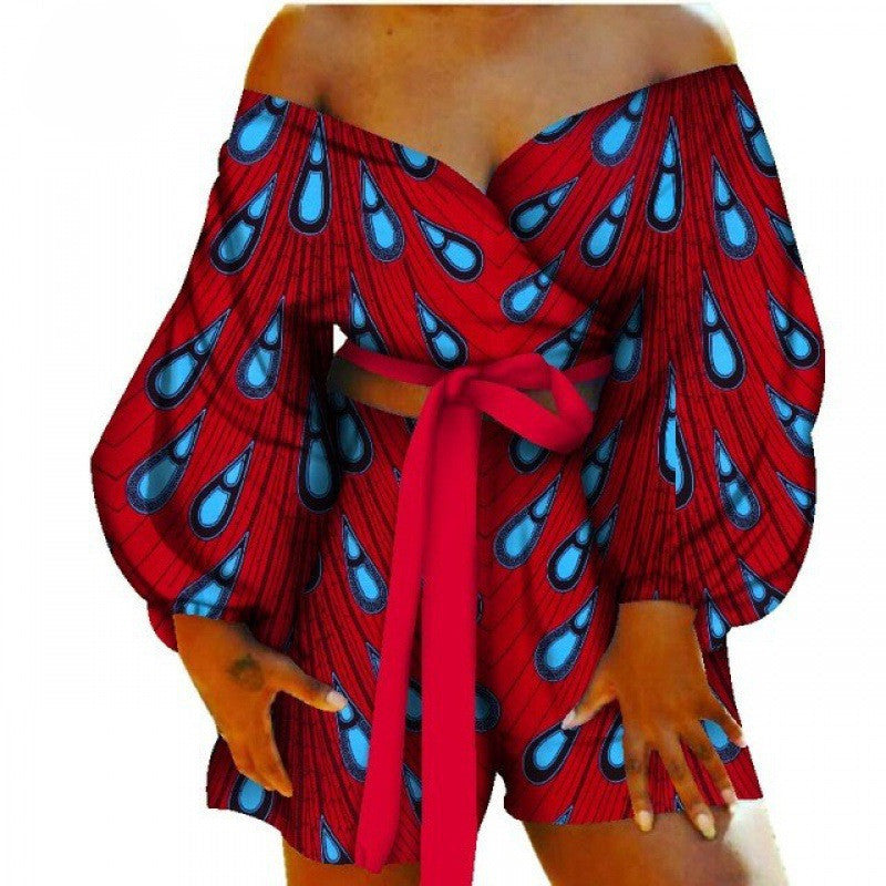 Conjunto de top y pantalones cortos con pajarita sexy Conjunto de 2 piezas