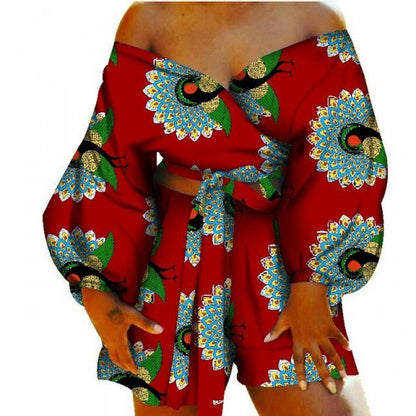 Conjunto de top y pantalones cortos con pajarita sexy Conjunto de 2 piezas