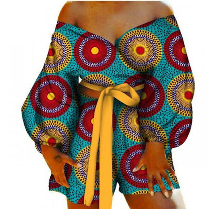 Conjunto de top y pantalones cortos con pajarita sexy Conjunto de 2 piezas
