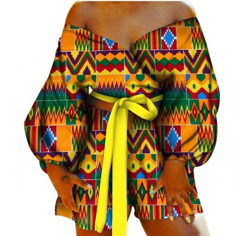 Conjunto de top y pantalones cortos con pajarita sexy Conjunto de 2 piezas