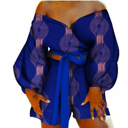Conjunto de top y pantalones cortos con pajarita sexy Conjunto de 2 piezas
