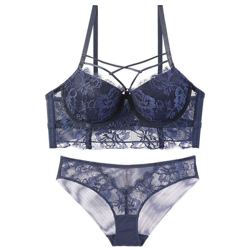 Ensemble de soutien-gorge féminin en dentelle avec soutien-gorge à armatures