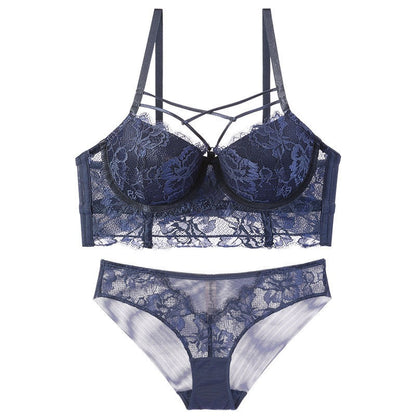 Ensemble de soutien-gorge féminin en dentelle avec soutien-gorge à armatures