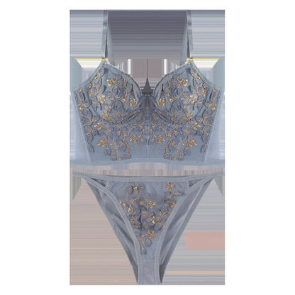 Conjunto de ropa interior con sujetador exterior sexy de 7 pechos Body