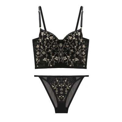 Conjunto de ropa interior con sujetador exterior sexy de 7 pechos Body
