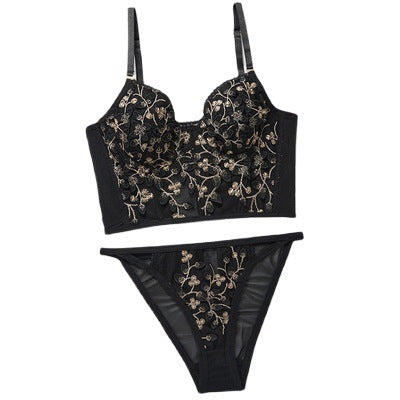 Conjunto de ropa interior con sujetador exterior sexy de 7 pechos Body