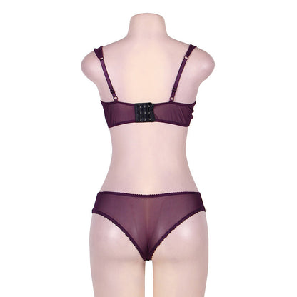 Ensemble de soutien-gorge sexy à trois points pour femme