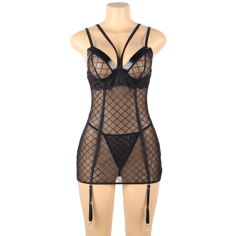 Comeondear Lace Jarretière Lingerie Mesh Erotische Lingerie
