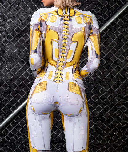 European And American Halloween Slim One-piece Tights 3D Digital Printing Cosplay Play