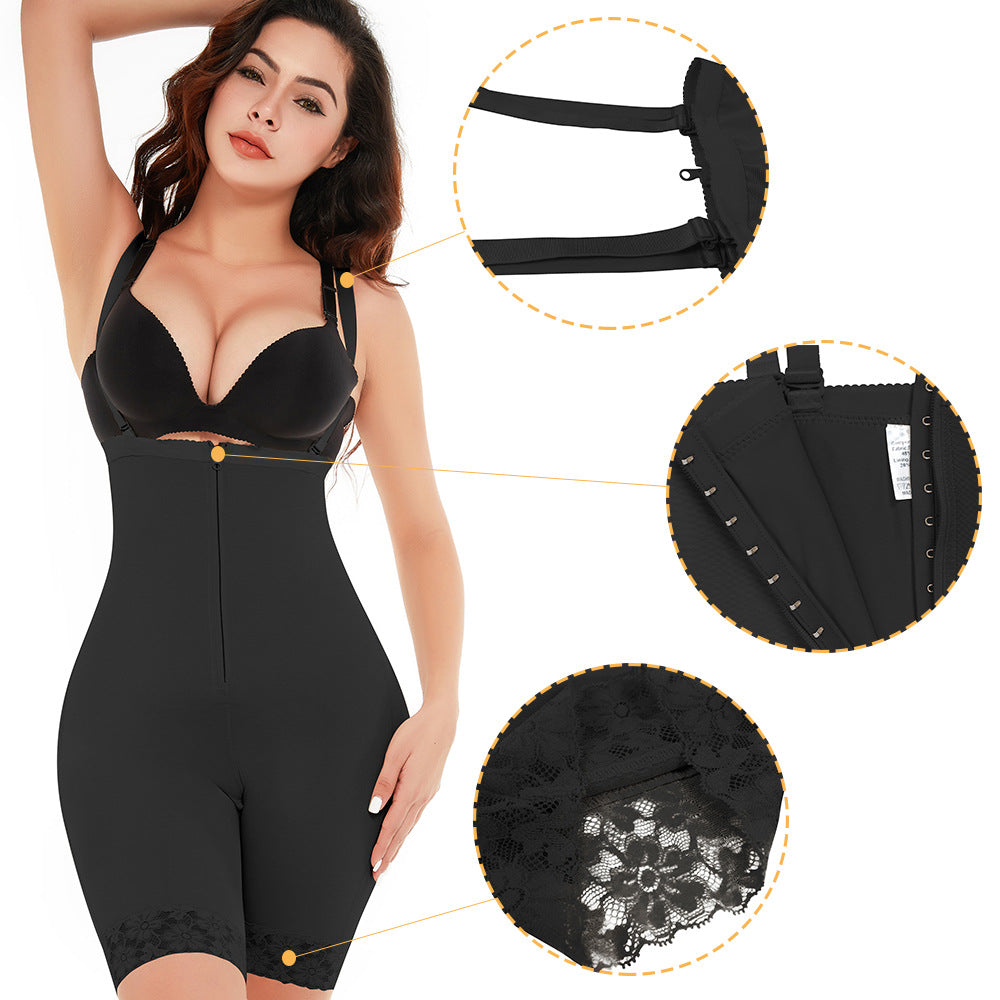 Plus Size High Waist Shaping Zipper Shaping Pants
