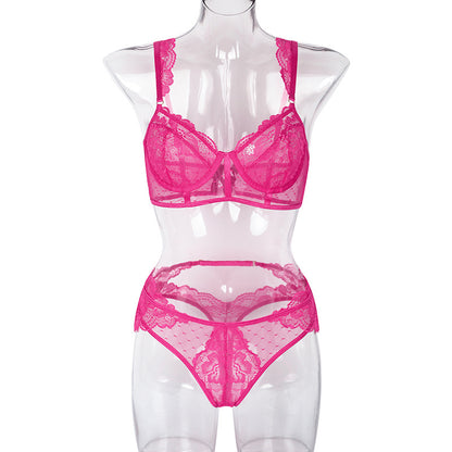 Conjunto de lencería moldeadora de cuerpo con costuras de pestañas de encaje nuevo para mujer