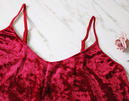 Lingerie sexy à col en V et diamants dorés