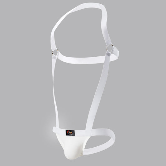Slip sexy à bretelles intégrées pour performances sur scène pour hommes