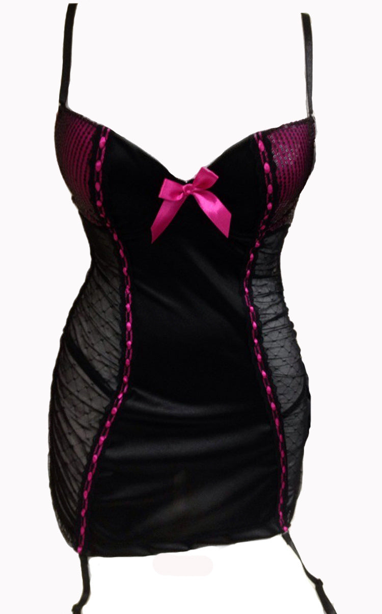 Lencería sexy para esculpir el cuerpo Pijamas sexy con tirantes para mujer