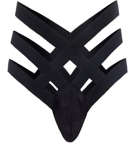 Sous-vêtements pour hommes à ceinture serrée, culotte creuse