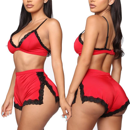 Soutien-gorge en dentelle pour femmes, vêtements de nuit sexy