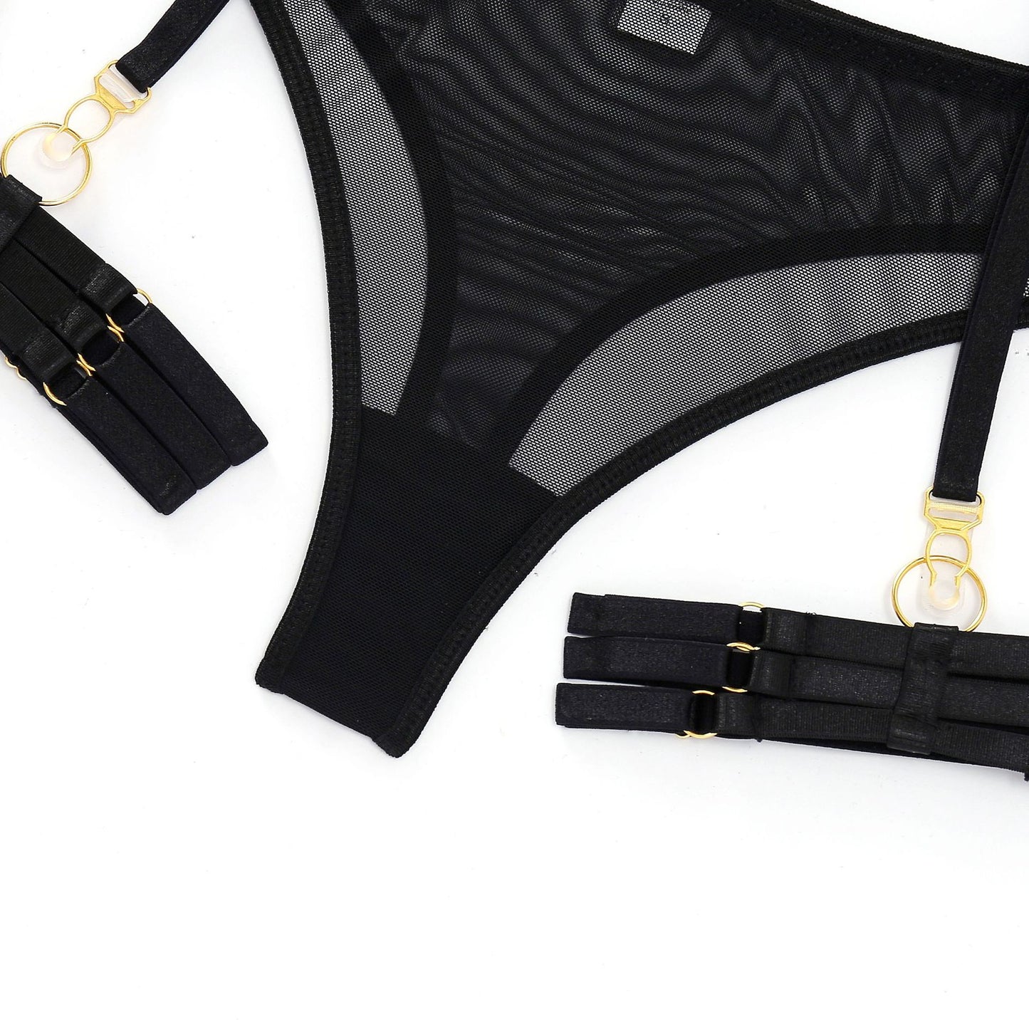 Porte-jarretelles lingerie sexy trois pièces