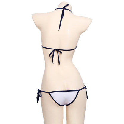 Split Style Three Point Blue And White Cosplay Set