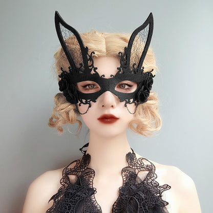 Easter Bunny Mask Sexy Nightclub Bunny Halloween Bar KTV Atmosphere Group Props