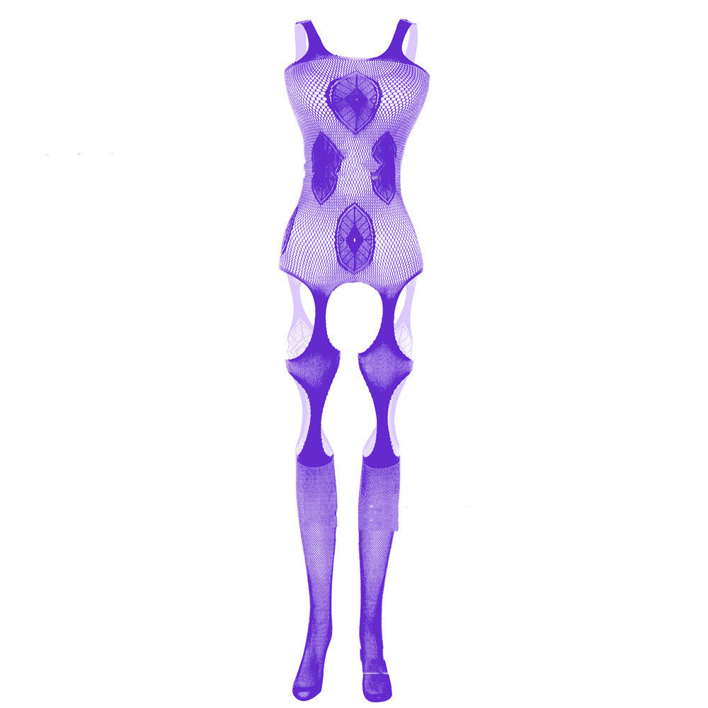One Piece  Hole Mesh Clothes Stockings