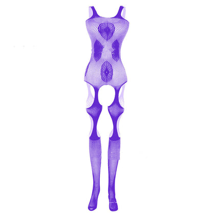One Piece  Hole Mesh Clothes Stockings