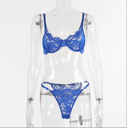 Costume de lingerie en dentelle à armatures pour dames, mode