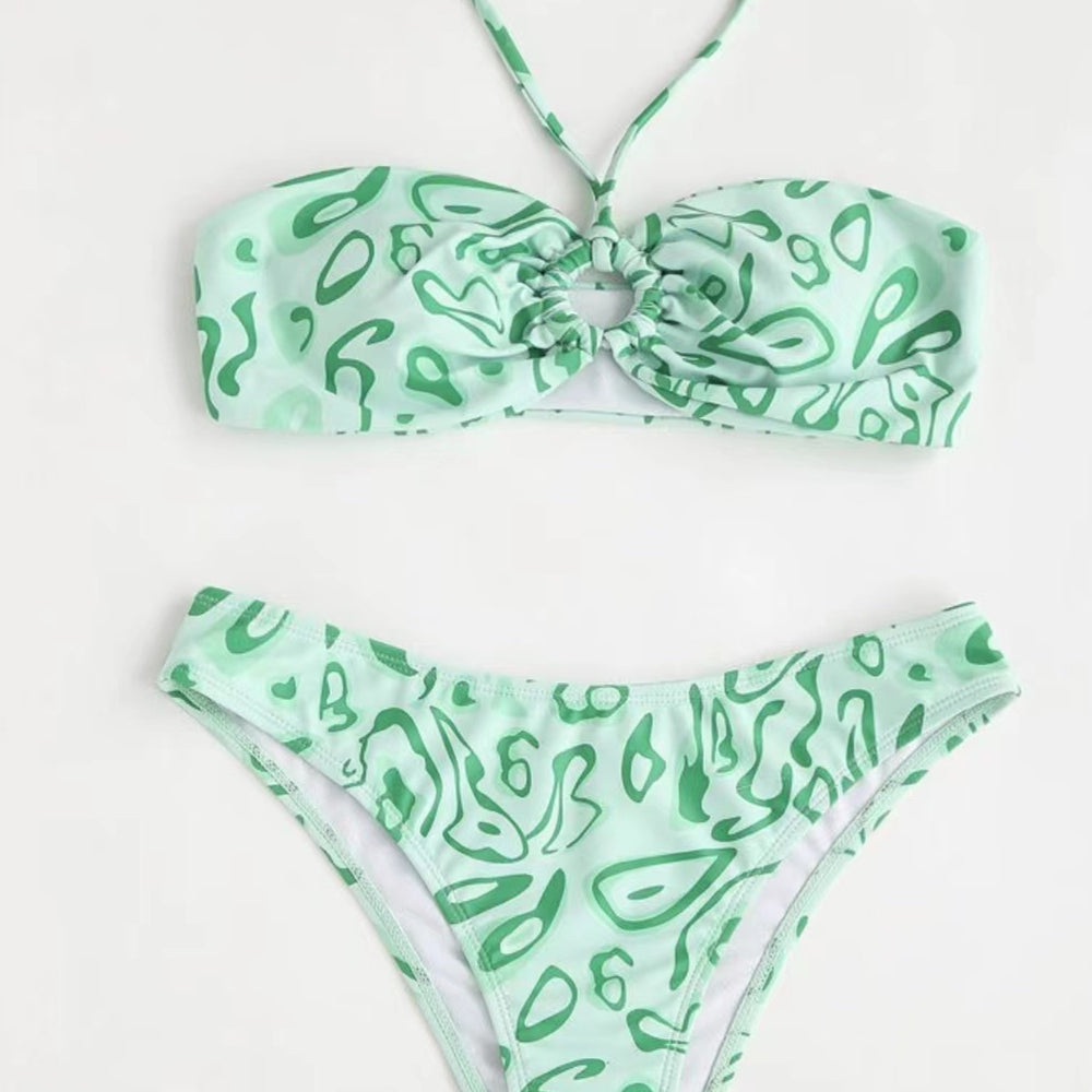 Bandeau Bikini Sexy Split Swimsuit