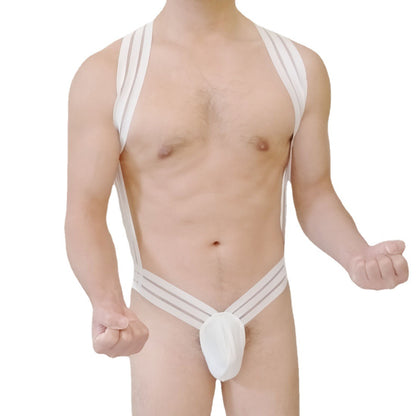 Costume de spectacle de danse en boîte de nuit pour hommes, sangle de poitrine