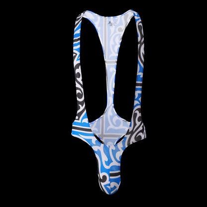 Fashion Men's Jjsox Print Thong  Jumpsuit