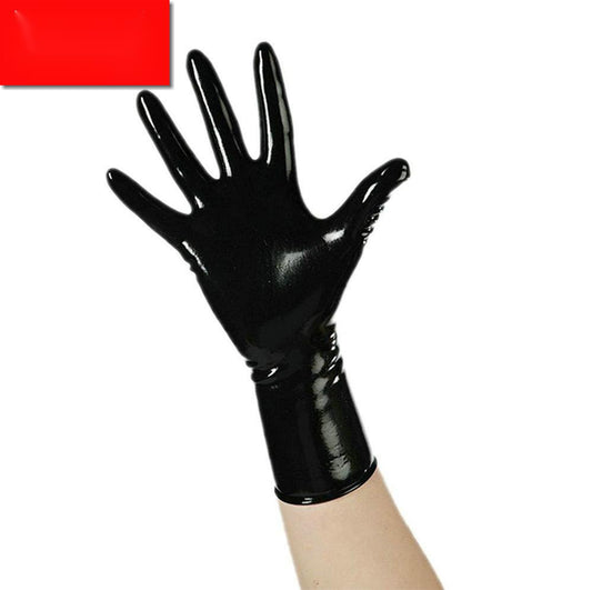 Black Sexy Latex One-time Forming Gloves
