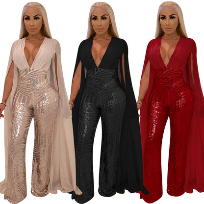 Ensemble de mode robe de soirée sexy à paillettes