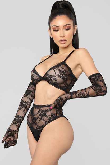 Chemise de nuit sexy en dentelle
