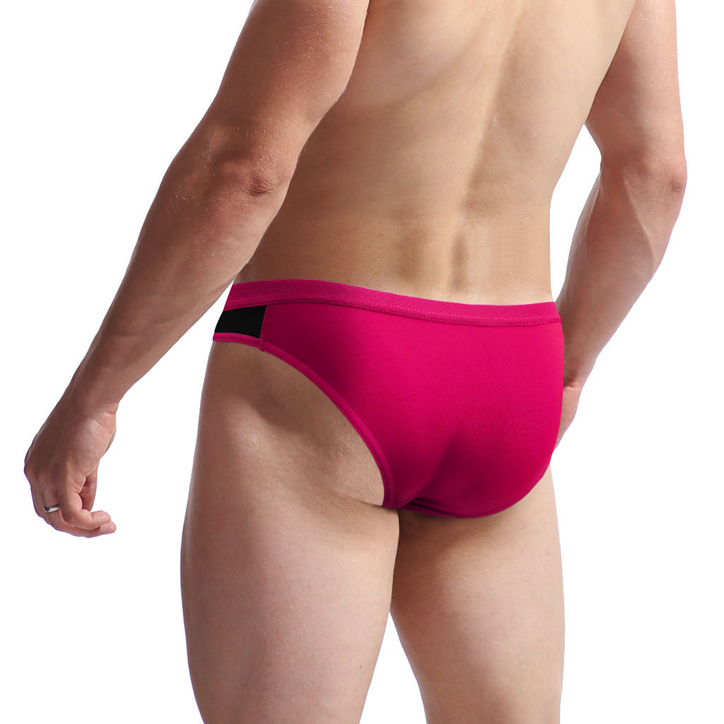 Men's Mesh Transparent Contrast Briefs