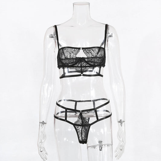 Hollow sexy underwear set