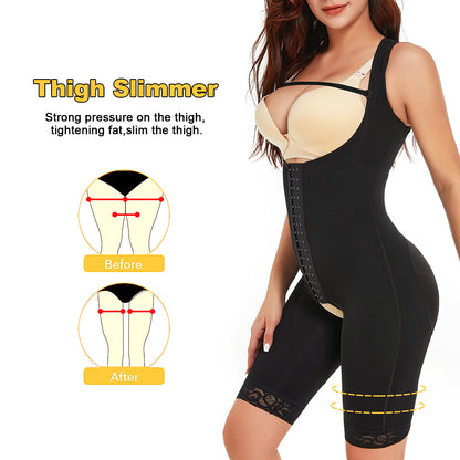 Plus Size Women's One-piece Hip-lifting Open Crotch Corset